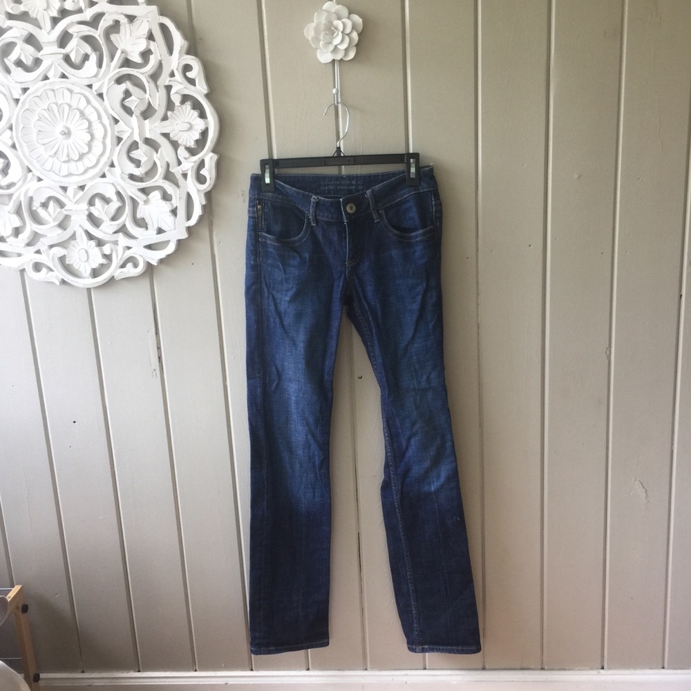 👖 Banana Republic 0 Classic Straight Leg Jeans